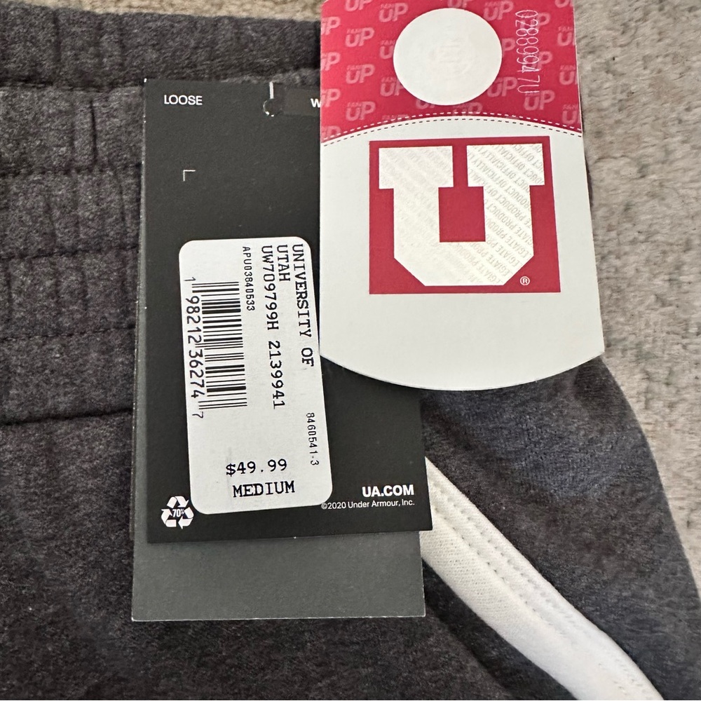 Under Armour NWT’s University of Utah Gameday Collection sweat shorts loose fit - Picture 4 of 7